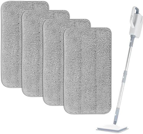 Yicotira Microfiber Steam Mop Pads - 4 Pack Reusable Replacement for Seyola FEPPO