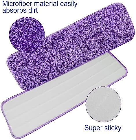 LOYIM 40 Pack Microfiber Mop Pads Replacement Heads 1