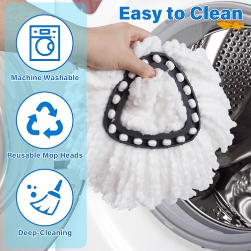 CDYJDY 6 Pack Spin Mop Replacement Head for O-Cedar EasyWring Mop