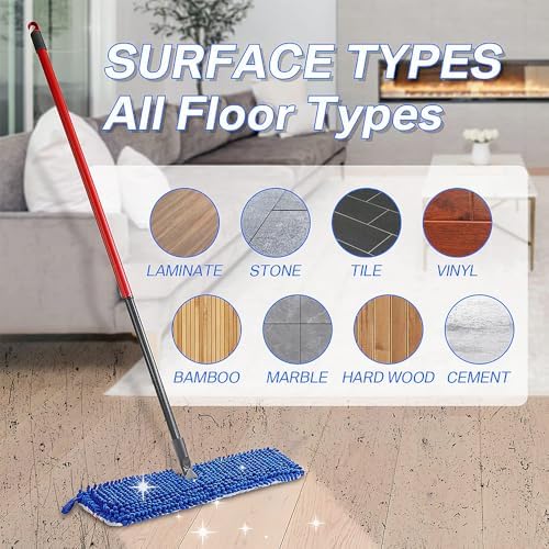 DRKLEAN Microfiber Mop Refill Pack of 6