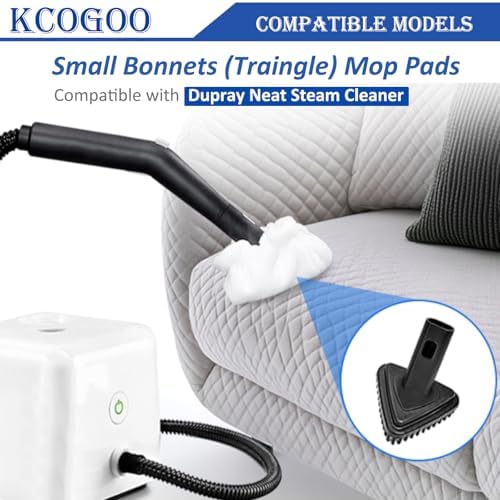 KCOGOO Small Microfiber Bonnet for Dupray Steam Mop - 8 Pack