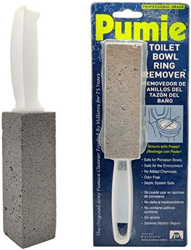 PUMIE Toilet Bowl Ring Cleaner with Handle 2 Pack