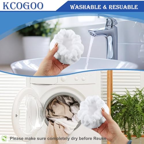 KCOGOO Small Microfiber Bonnet for Dupray Steam Mop - 8 Pack