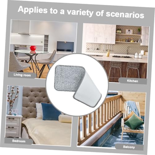 3pcs Reusable Flat Mop Pads for Quick Drying Floor Cleaning