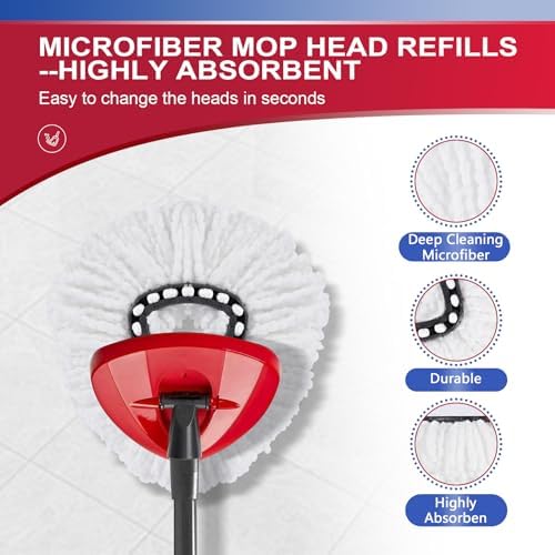 BywoBywo 3 Pack Reusable Microfiber Mop Pads Set