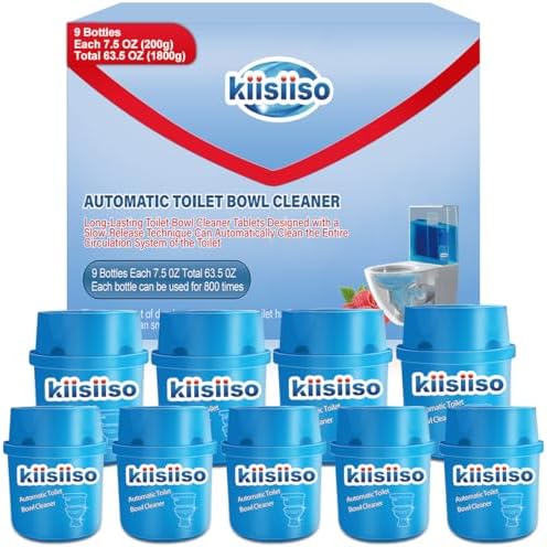 KIISIISO Toilet Bowl Cleaner Tablets - 9 Bottles