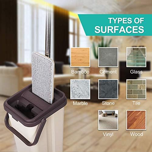 Bulletproof Microfiber Mop Pads - 5 Pack Reusable for Wet Dry Cleaning