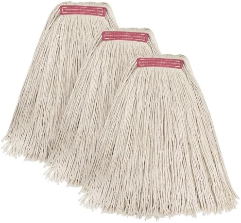Matthew 24oz Cotton Mop Refills 3-Pack White