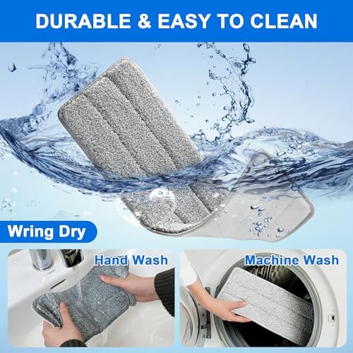 JOYMOOP Microfiber Mop Pads Replacement Pack of 6
