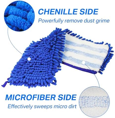 DRKLEAN Microfiber Mop Refill Pack of 6