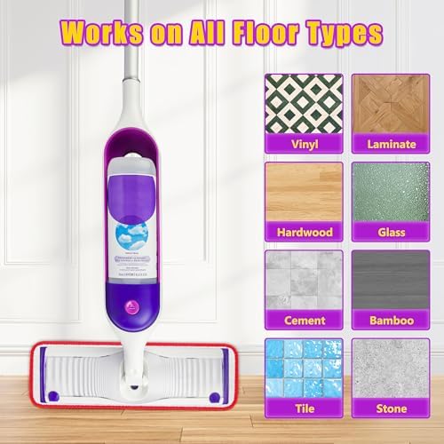 FORSPEEDER 8 Pack Reusable Mop Pads for Swiffer PowerMop 15 Mop Refills