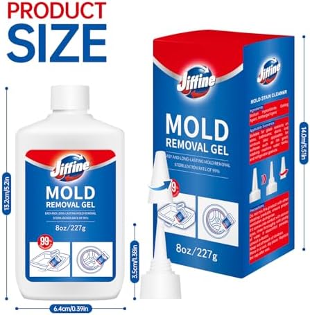 Jiffine Mold Stain Remover Gel - 8 Fl Oz