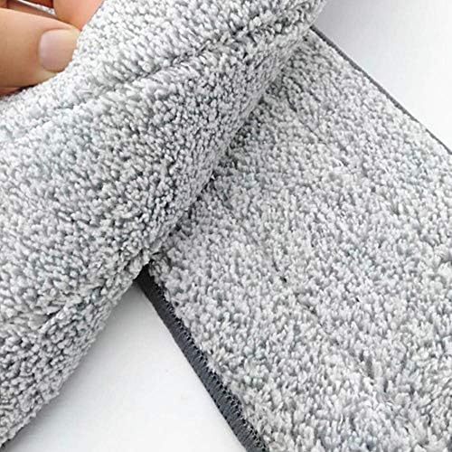 YOUSHANGJIA Heavy Duty Microfiber Mop Refill Pads 6-Pack 15 Inch Gray
