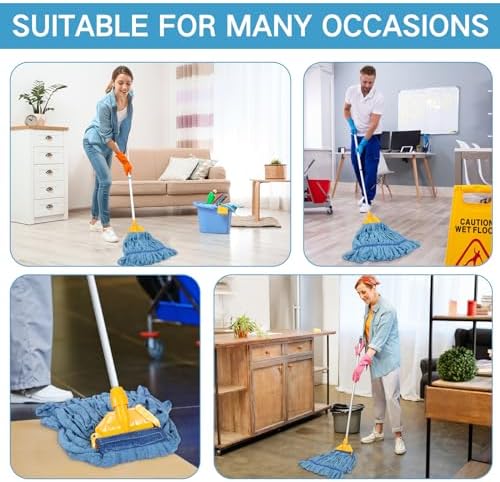 Lallisa 4 Pcs Medium Blue Mop Head Refill