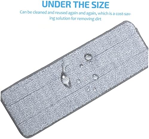 2 Pack Minkissy Mop Pads Reusable Floor Cleaning Mop Heads