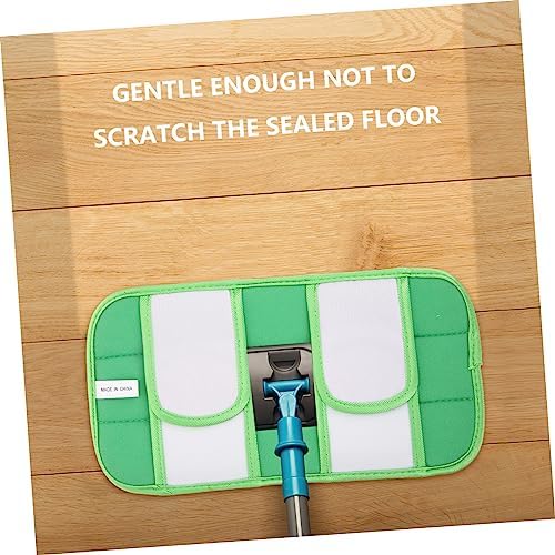 2Pcs Reusable Mop Pads for Swiffer Compatible Wet Dry Cleaning