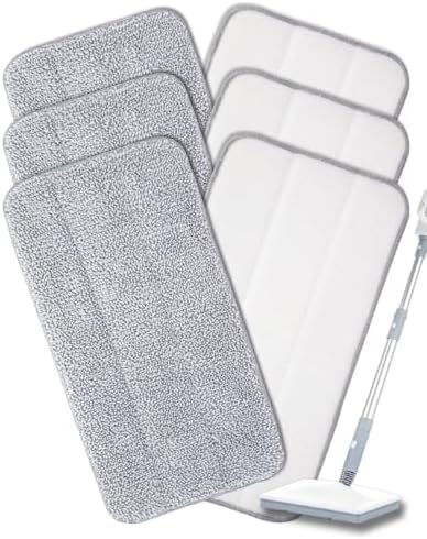 RuannoClean Steam Mop Pads 6-Pack for Seyola FEPPO Others