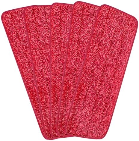 165 Inch H-Gamely Microfiber Mop Pads Set of 5