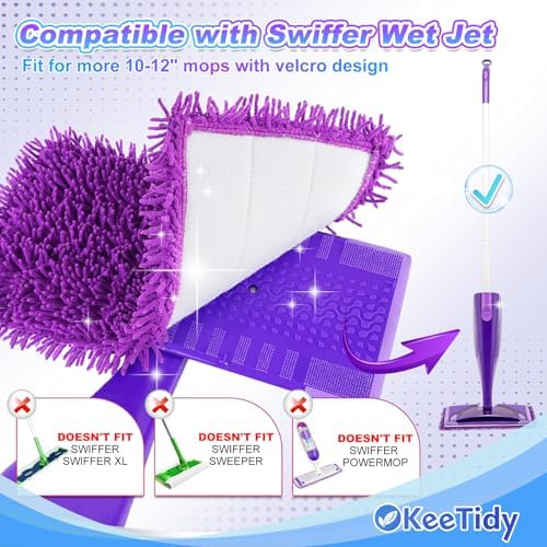 KeeTidy Wet Jet Pads for Swiffer 3 Pack