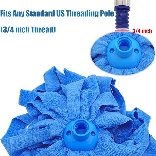 EaseYourDay Microfiber Mop Refill Blue 2pcs