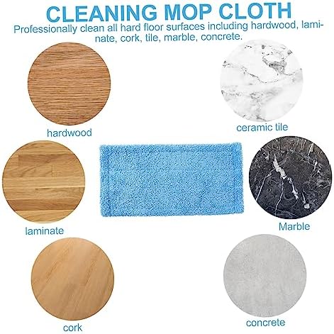 FRCOLOR Microfiber Mop Pad Replacement Reusable