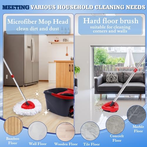 6 Pack Mop Heads for Oceda EasyWring 1-Tank System