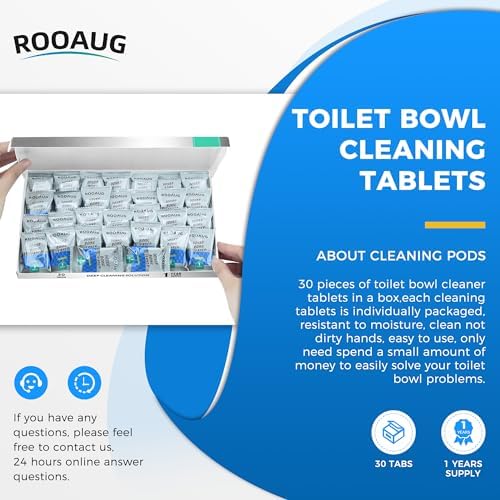 30 Tabs Toilet Bowl Cleaner Tablets for All Toilets