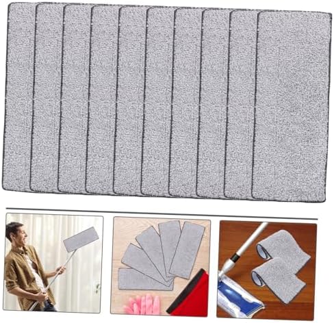 10pcs Microfiber Mop Pads for Hardwood Tile and Laminate Floors