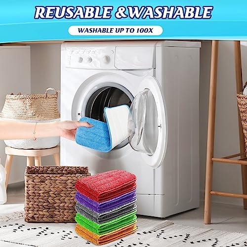 LOYIM 40 Pack Microfiber Mop Pads Replacement Heads 1