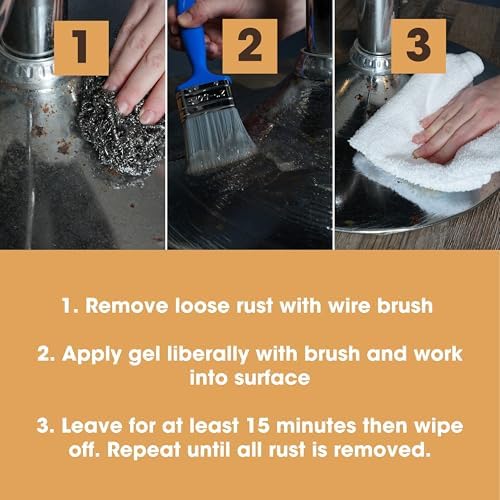 Furniture Clinic Rust Remover Gel - 500ml Fast Acting Safe