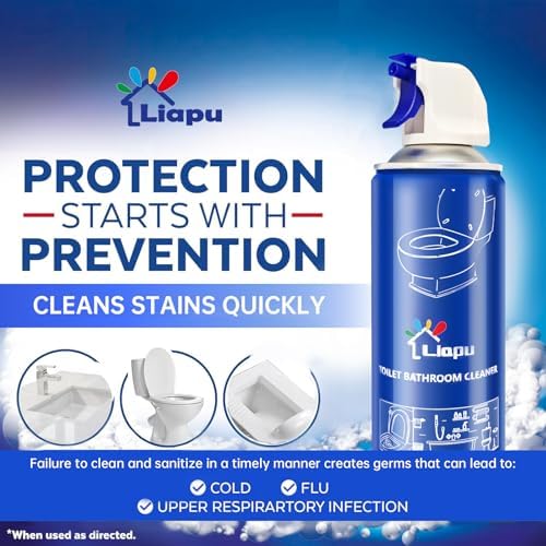 Liapu Toilet Bowl Cleaner 2 Pack Eco-Friendly Fresh Mint Scent