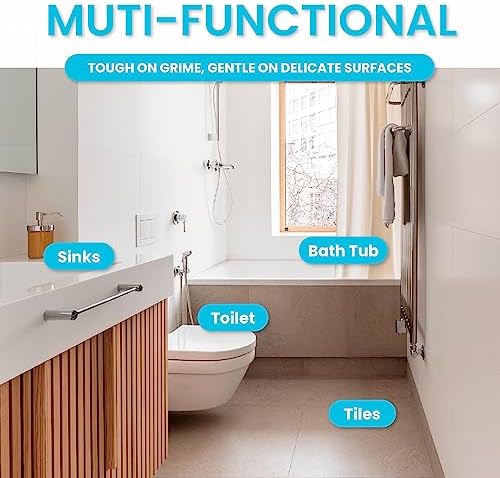 Simple Life Pumice Stone Toilet Cleaner 4 Pack with Extra Long Handle