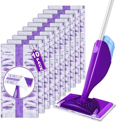 FORSPEEDER 10 Count Mopping Pads for Swiffer WetJet