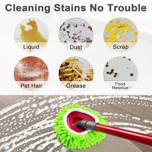 DLAIMI 6-Pack Spin Mop Head Replacement for RinseClean 2 System
