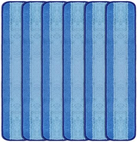 LTWHOME 24 Inch Microfiber Mop Refill Pads Pack of 6