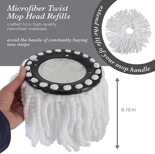 Simplify Microfiber Mop Head Replacement Pack of 2