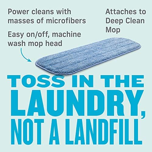 E-Cloth Deep Clean Replacement Microfiber Mop Heads 2 Pack