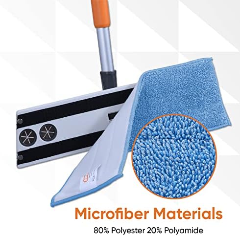 Superio Microfiber Mop Refill 16 Inch Blue 12 Pack Replacement Head