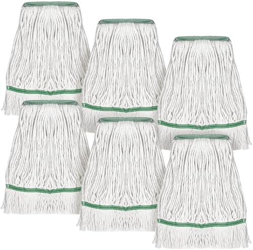 BOHUIZ 6 Pack Heavy Duty Mop Head Replacements 1