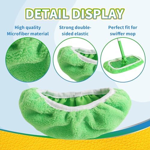 5 Pack Reusable Chenille Swiffer Mop Pads