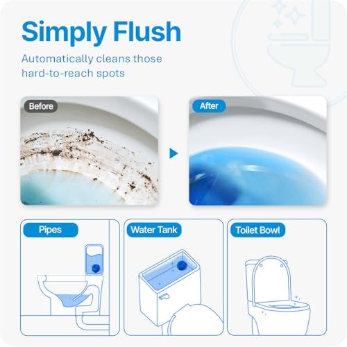 Fresh Fresh Toilet Bowl Cleaner Tablets 10-Pack 2-3 Week Lasting