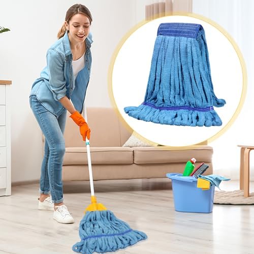 Lallisa 4 Pcs Medium Blue Mop Head Refill