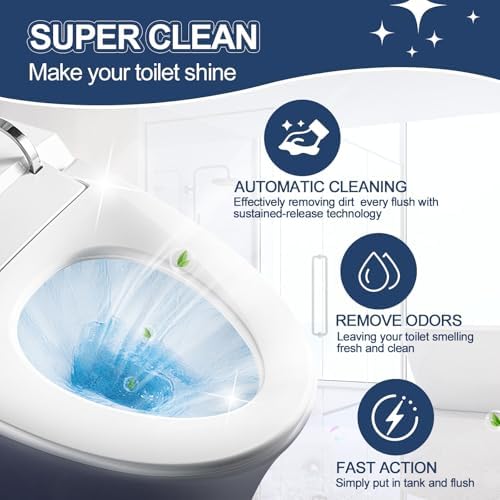 Msvvko Toilet Bowl Cleaner Tablets 3 Packs Septic Safe
