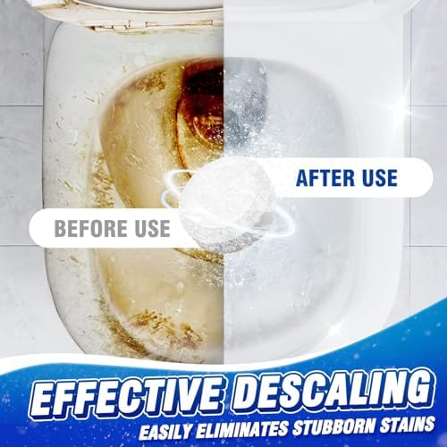 Vacplus Toilet Bowl Cleaners 12-Pack Sustained-Release Bleach Tablets