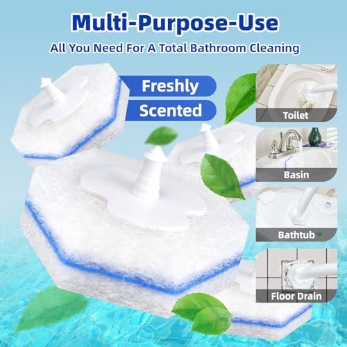 KOKL 60pcs Toilet Brush Refills - Premium Cleaners with Fresh Scent
