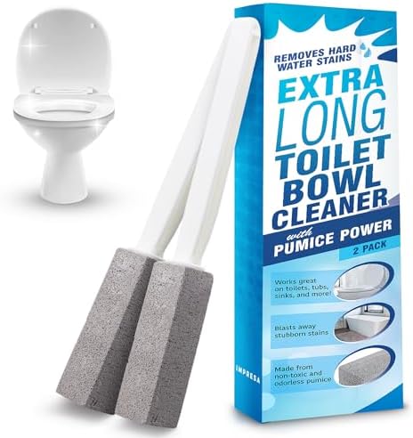 Impresa 2 Pack Pumice Stones with Long Handle 1