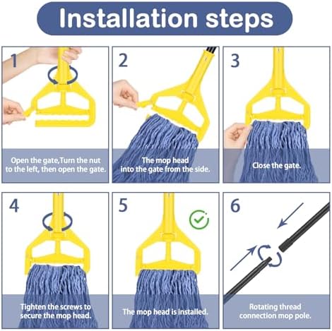 Primero Basics Loop-End Mop Head Replacement 6 Pack