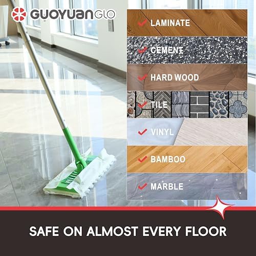 GUOYUANGLO Heavy Duty Pet Mop Cloths 40 Count