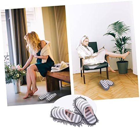 Minkissy Chenille Floor Clean Slippers Washable Mopping Covers