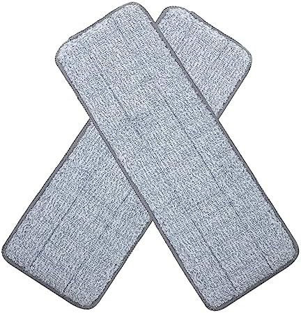 2pcs Microfiber Mop Pads Reusable Floor Cleaning Cloth